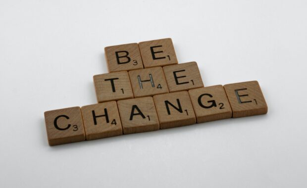 Scrabble Tiles: Be the Change